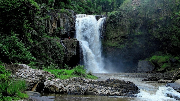 landscape, nature, waterfall