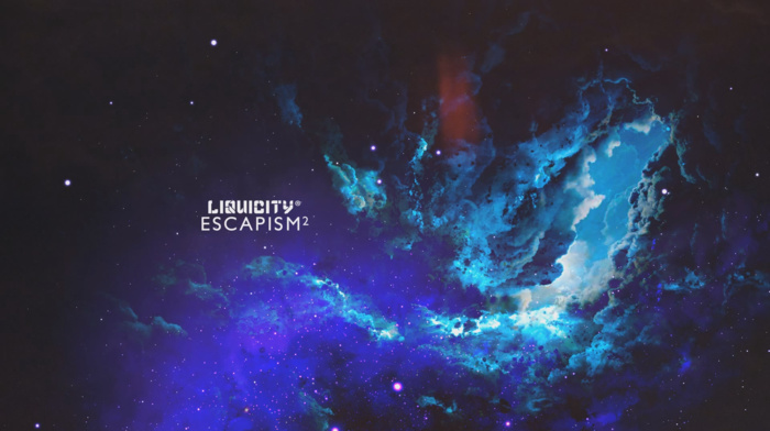 Liquicity, space, colorful, sky