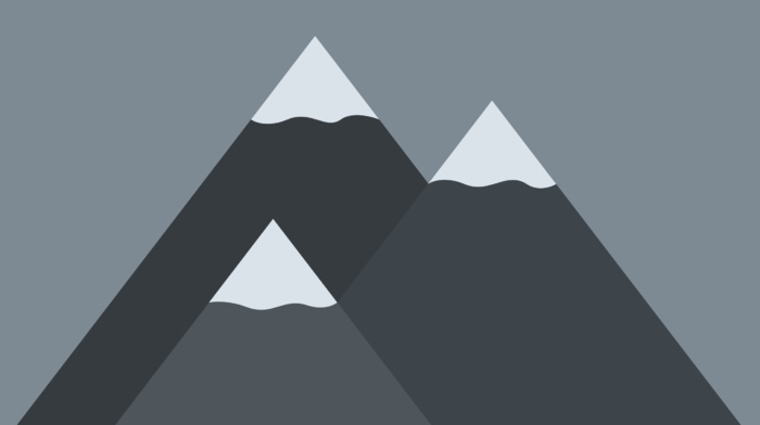 minimalism, mountain