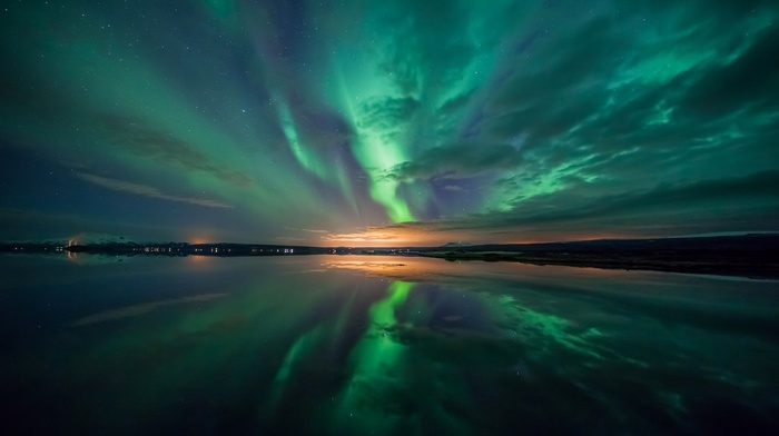 landscape, nature, aurorae