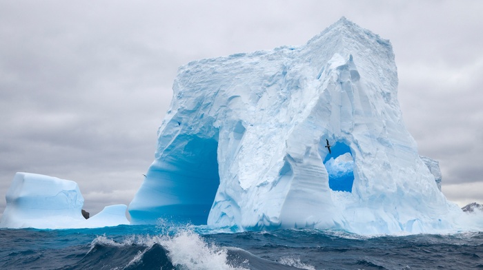ice, iceberg, nature, landscape
