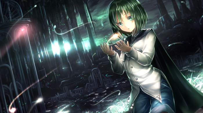 Wriggle Nightbug, touhou, anime girls, artwork