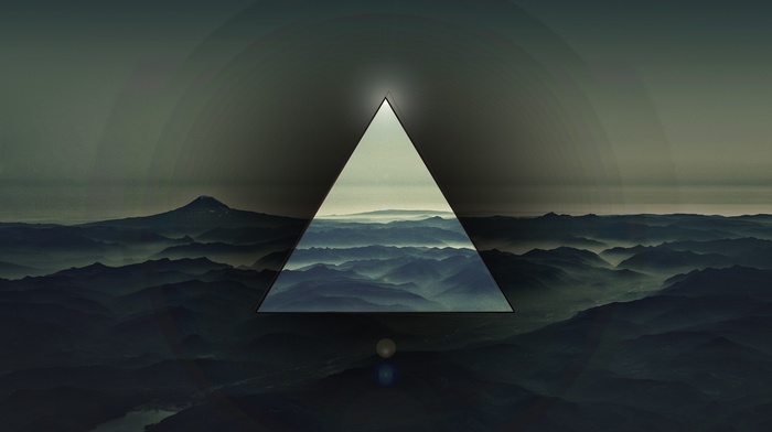 abstract, polyscape, triangle