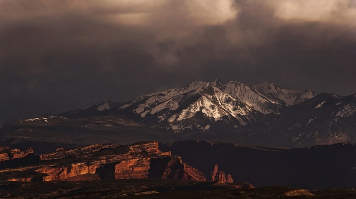 nature, Colorado, clouds, mountain, snowy peak, landscape, storm, erosion, summit