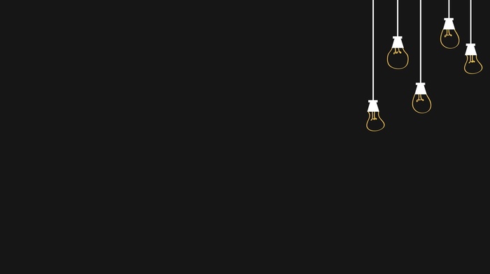 minimalism, light bulb