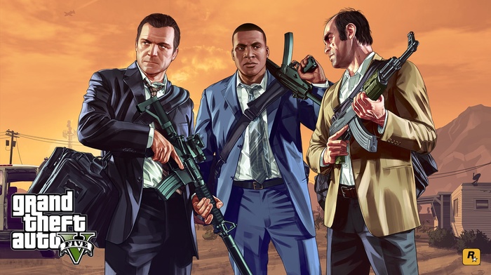 Grand Theft Auto V, Rockstar Games, video game characters