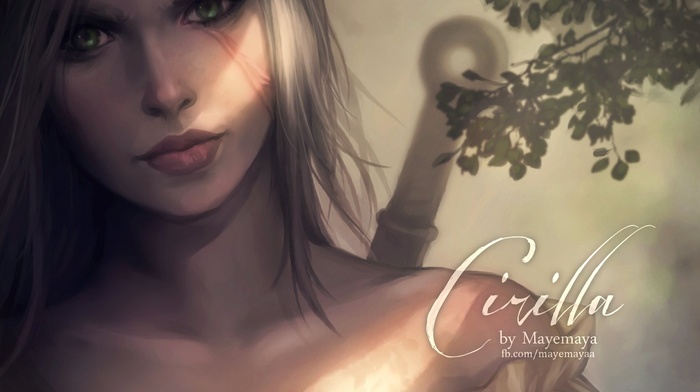 The Witcher 3 Wild Hunt, Ciri, white hair