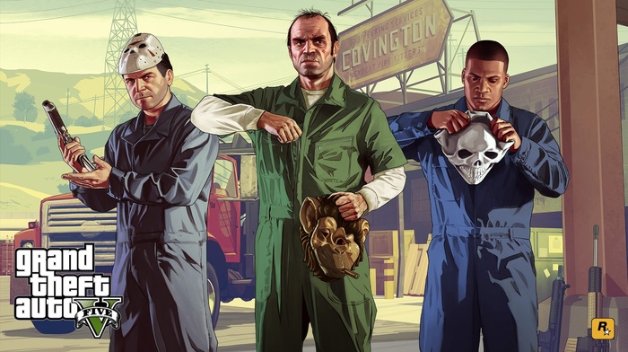 Rockstar Games, Grand Theft Auto V, video game characters