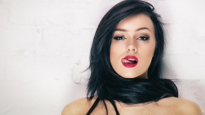 model, face, brunette, girl