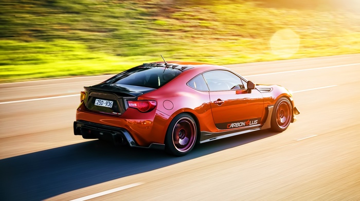 car, tuning, red cars, Toyota GT86