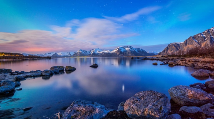 lake, landscape, mountain, nature