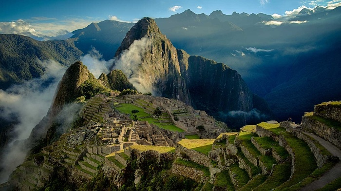 nature, archeology, mountain, ruin, mist, landscape, World Heritage Site, Peru, sunrise, Machu Picchu