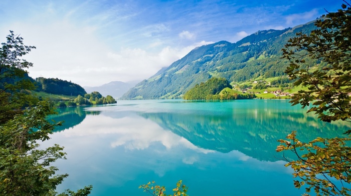 lake, mountain, nature, landscape, turquoise