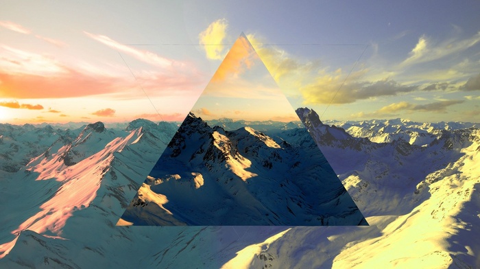 nature, polyscape, mountain, abstract