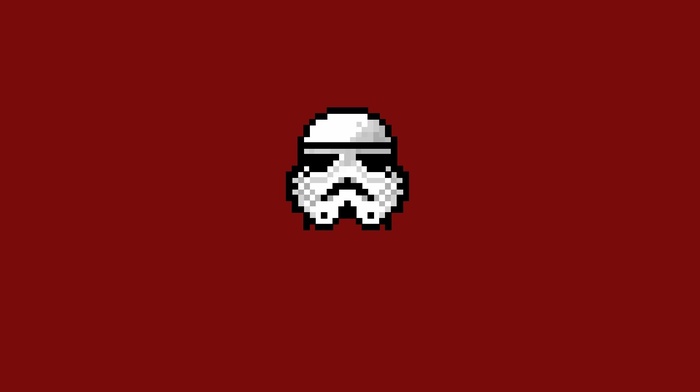 pixel art, 8, bit, minimalism, stormtrooper, Star Wars