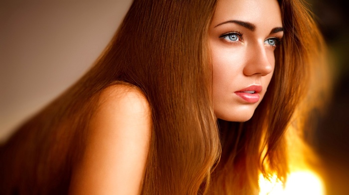 girl, model, airbrushed, redhead, portrait, face