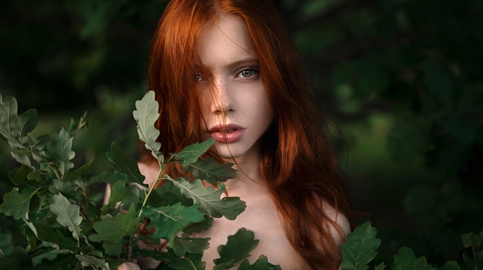 girl, redhead, girl outdoors, model