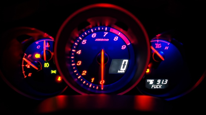 Mazda RX, 8, speedometer, tachometer
