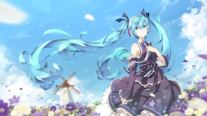 anime girls, Vocaloid, Hatsune Miku