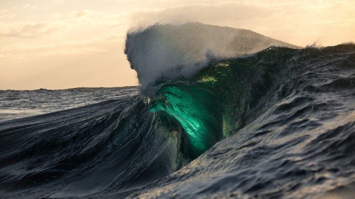 waves, sea, nature