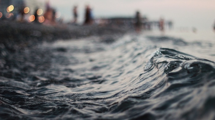 waves, photography, depth of field, water, blurred, nature