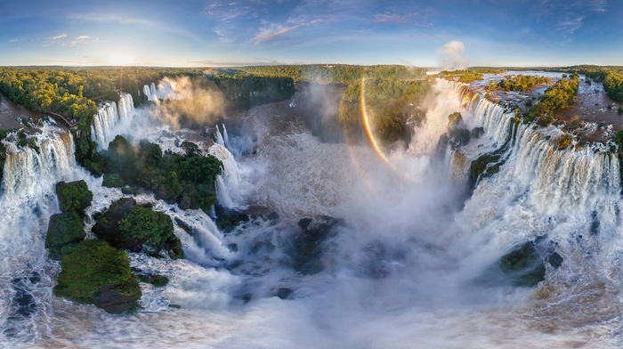 waterfall, water, landscape, nature, Iguazu Falls, Iguazu, Argentina