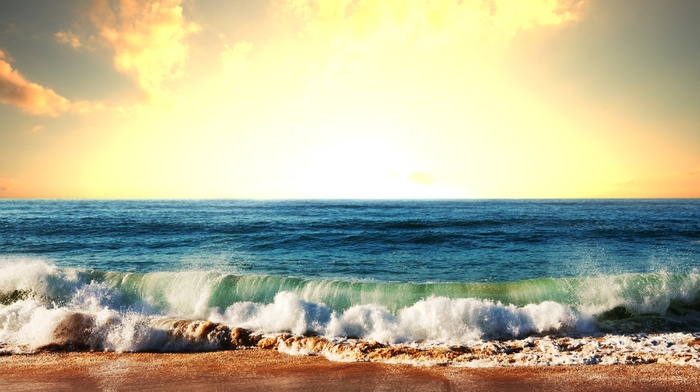beach, sea