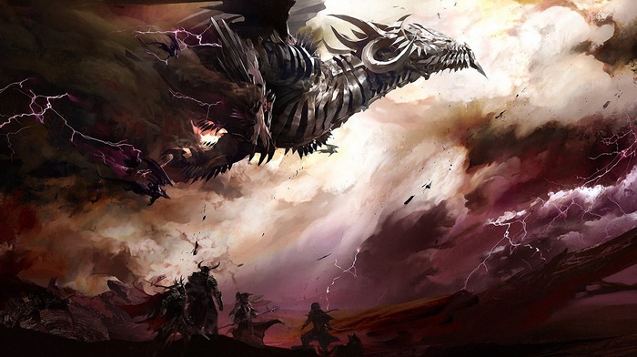 video games, dragon, concept art, Guild Wars, fantasy art, Guild Wars 2