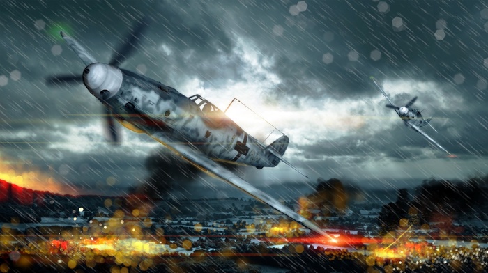 airplane, World War II, War Thunder, Messerschmitt Bf 109