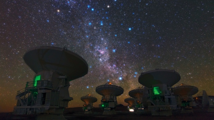 Chile, universe, galaxy, starry night, Atacama Desert, space, long exposure, Milky Way, landscape