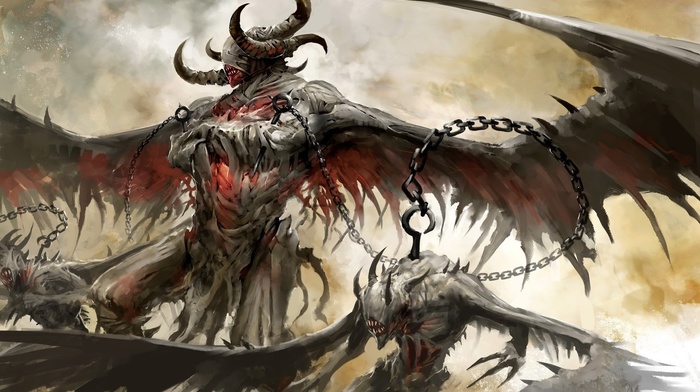 Guild Wars 2, fantasy art, concept art, video games, demon, Guild Wars