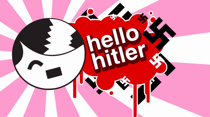 swastika, Hello Kitty, humor, Adolf Hitler