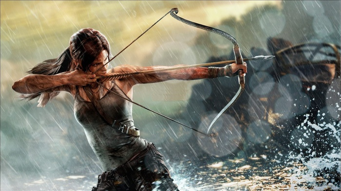 Rise of the Tomb Raider, Tomb Raider, video games, archers, bows, Lara Croft