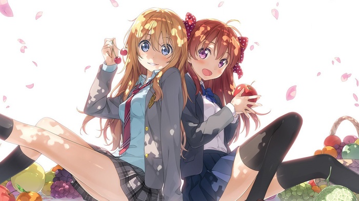 Miyazono Kaori, Shigatsu wa Kimi no Uso, Sakura Chiyo, Gekkan Shoujo  Nozaki, kun, anime girls - wallpaper #145568 (1366x968px) on