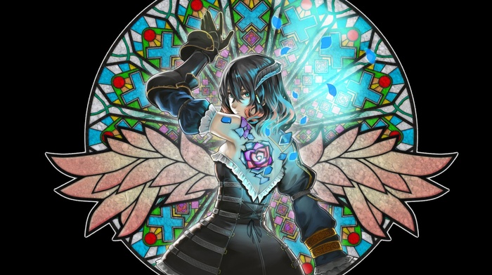 stained glass, Bloodstained Ritual of the Night, video games, Miriam Bloodstained, video game girls