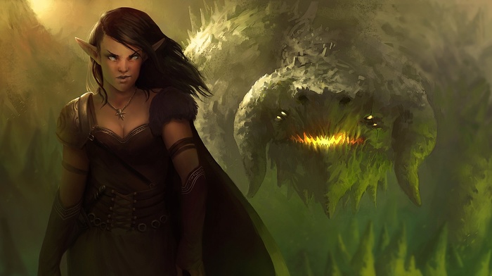 dragon, fantasy art