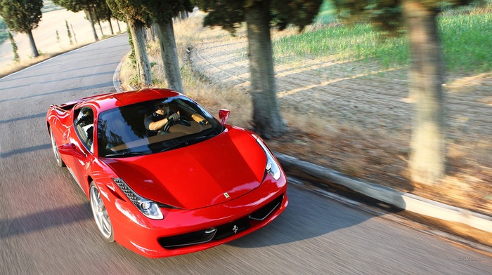 Ferrari, red cars, ferrari 458, car