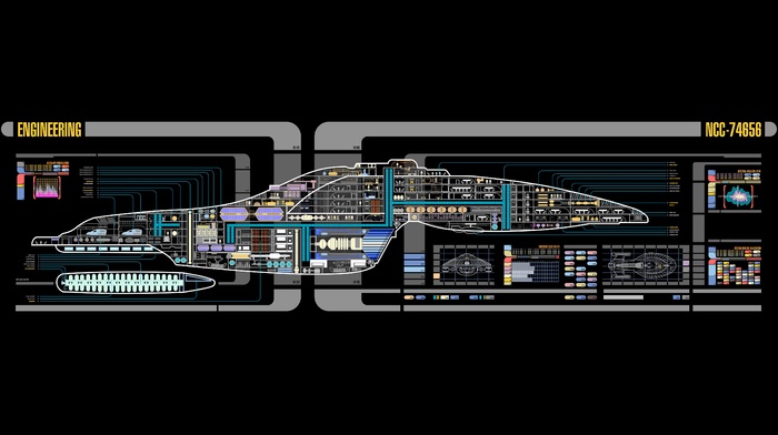 USS Voyager, Star Trek, LCARS