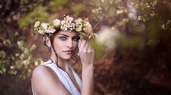 nature, model, girl