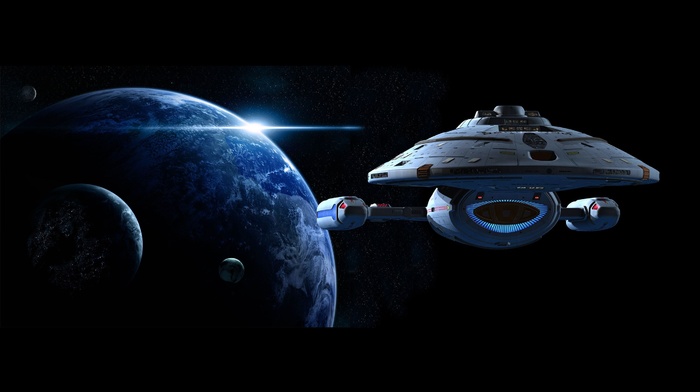 Star Trek Voyager, space, planet, Star Trek