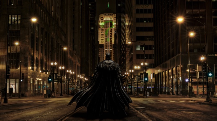 The Riddler, photoshopped, The Dark Knight, Batman, Gotham City, fan art, Chicago