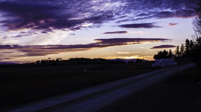 landscape, sunset