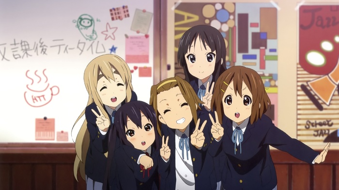 Akiyama Mio, anime girls, K, on, Nakano Azusa, Tsumugi Kotobuki, Tainaka Ritsu