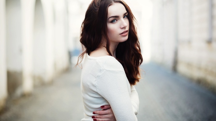 girl, portrait, face