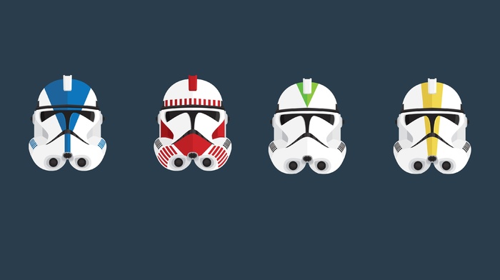 clone commander, minimalism, clone trooper, Star Wars, helmet