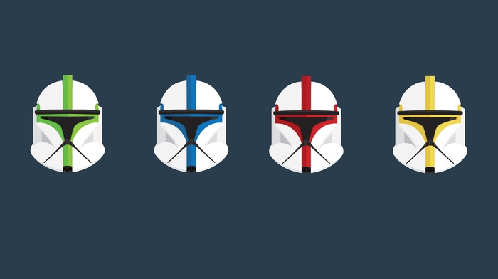 minimalism, clone commander, clone trooper, Star Wars