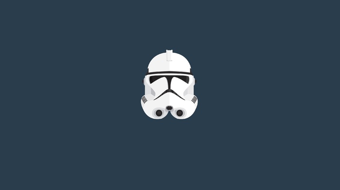 Star Wars, minimalism, helmet, stormtrooper
