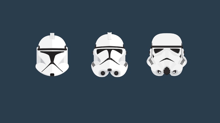 Star Wars, clone trooper, helmet, stormtrooper, minimalism