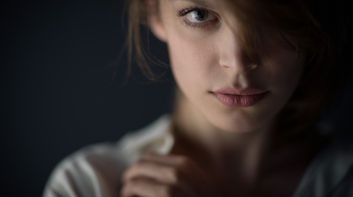 portrait, girl, face