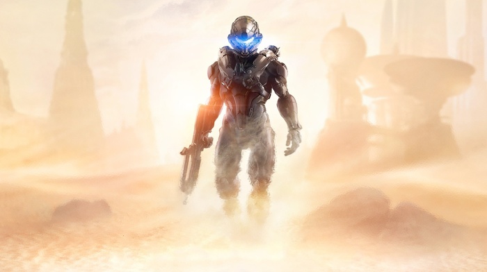 Halo, video games, Halo 5, artwork, Spartan Locke